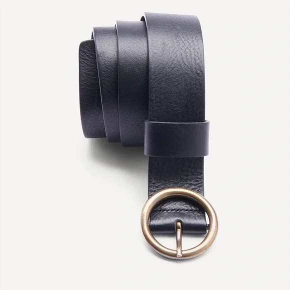 ba&sh | Accessories | Bash Black Leather Belt With Gold 